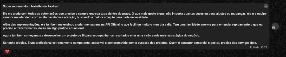 Print de WhatsApp: nunca mais tive dor de cabeça com API Oficial
